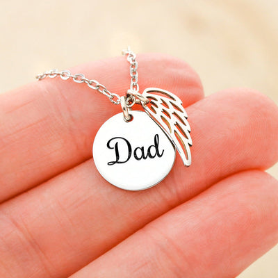 Custom Memorial Dad Necklace GiftsUnleashed